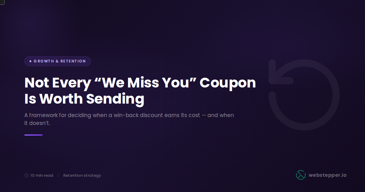 WooCommerce Win-Back Campaigns: When Discounts Actually Bring Customers Back (And When They Don't)