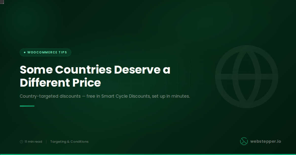 WooCommerce Location-Based Discounts: How to Target by Country