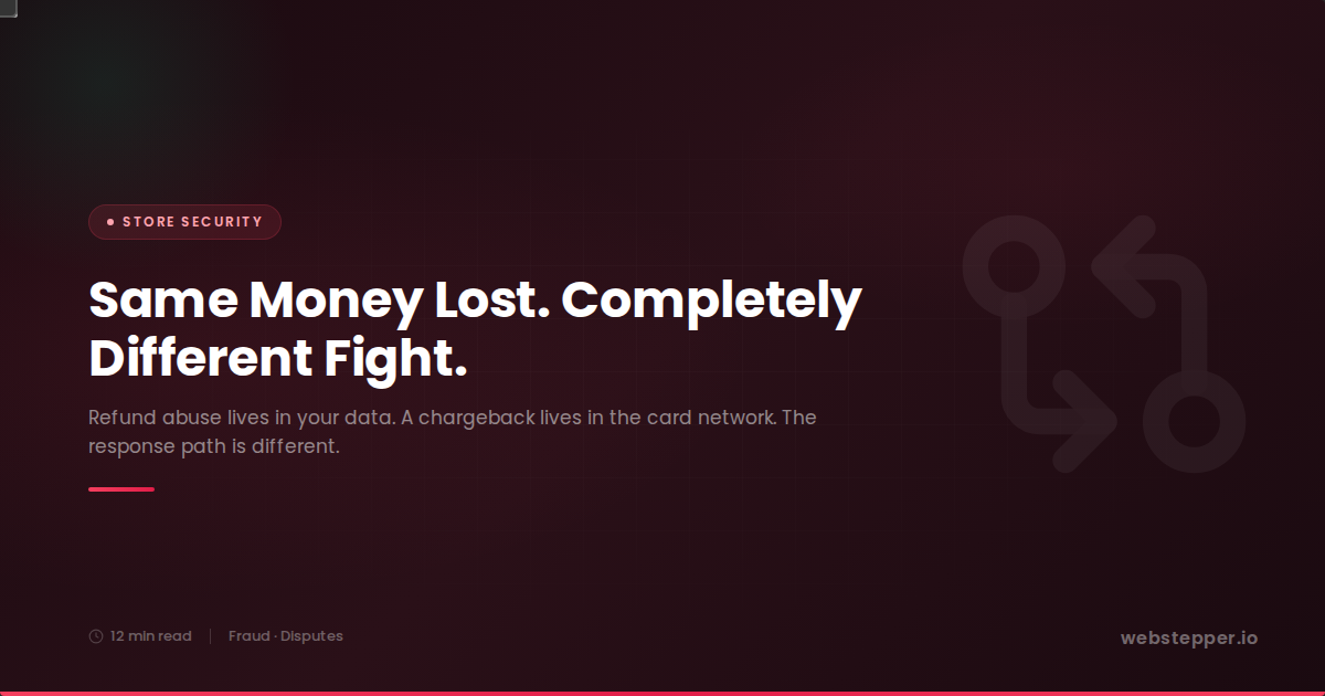 WooCommerce Refund Abuse vs. Chargeback Fraud: Why You Need a Different Response to Each