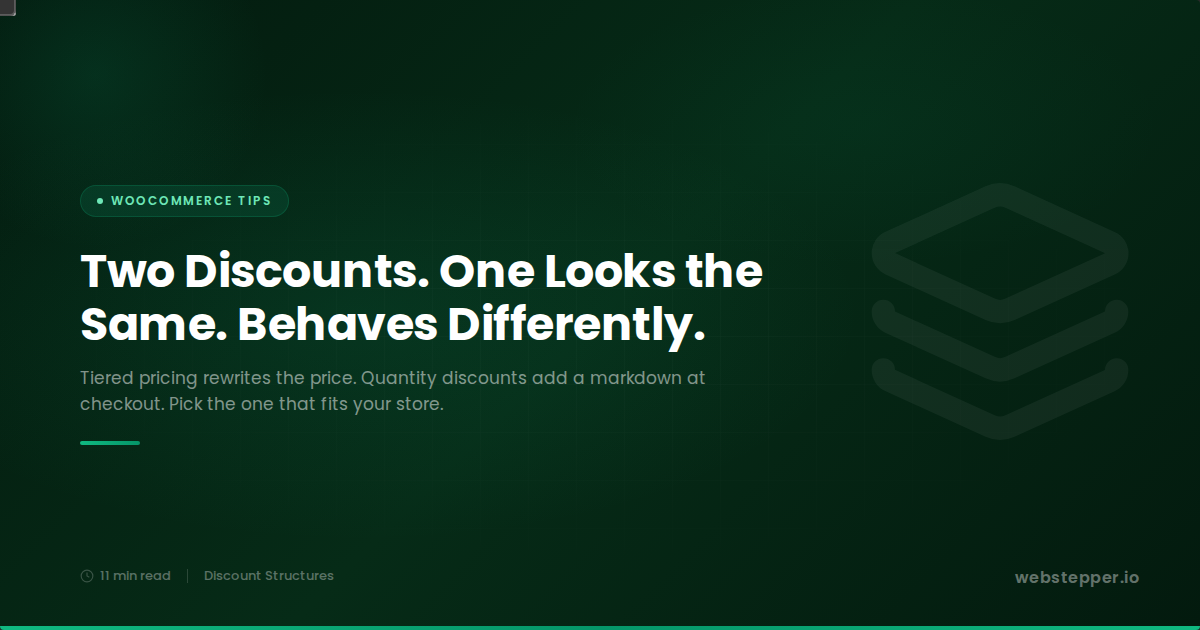 WooCommerce Tiered Pricing vs. Quantity Discounts: What's the Difference?
