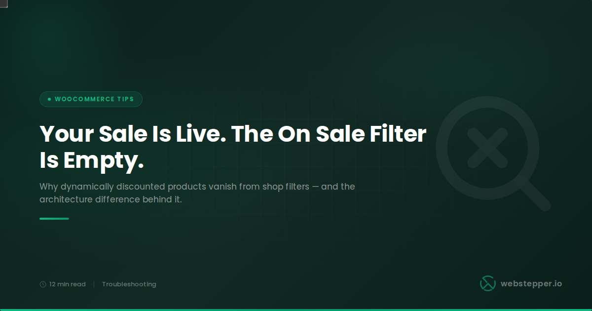 Why Your WooCommerce Discounted Products Don't Show Up in the "On Sale" Shop Filter