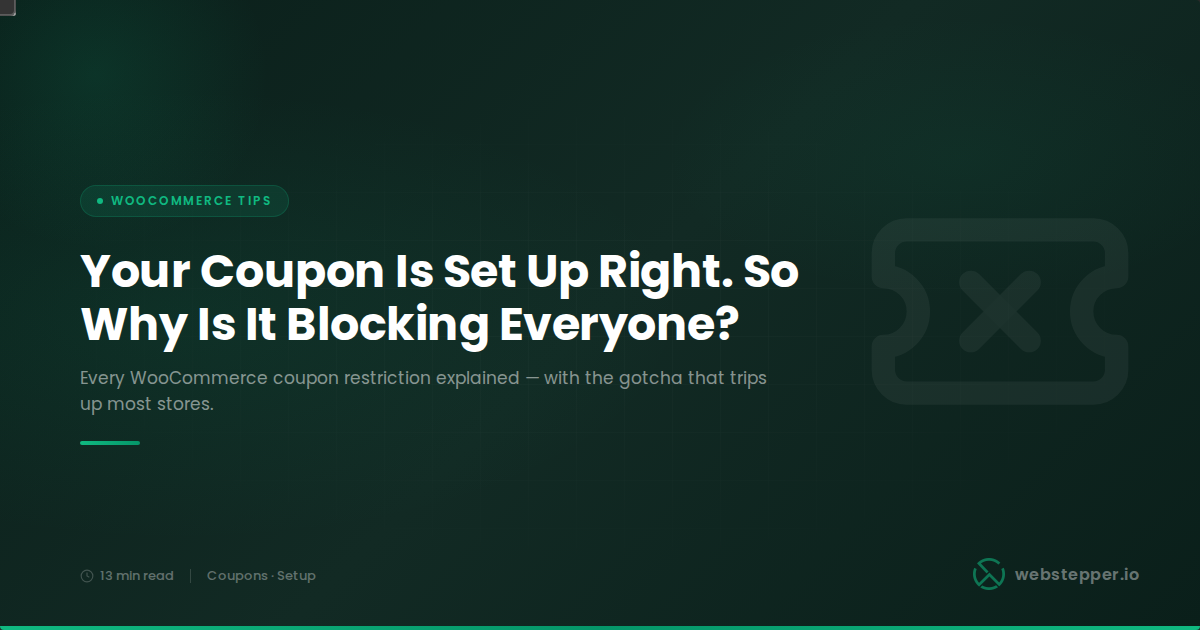 WooCommerce Coupon Restrictions Explained: Minimum Spend, Per-User Limits, and Exclusions
