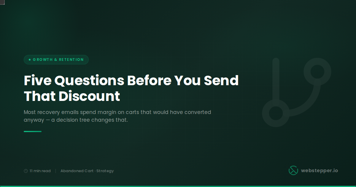 WooCommerce Abandoned Cart: Should You Offer a Discount or Just Send a Reminder?
