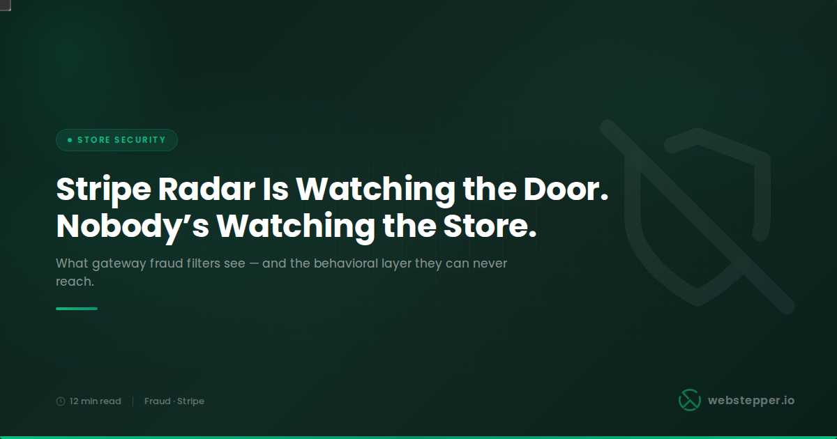 Is Stripe Radar Enough? What WooCommerce Merchants Need Beyond Gateway Fraud Filters
