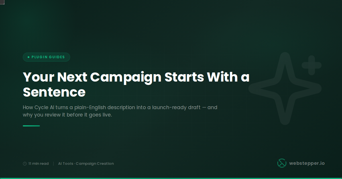 Cycle AI: Create a WooCommerce Discount Campaign Just by Describing It