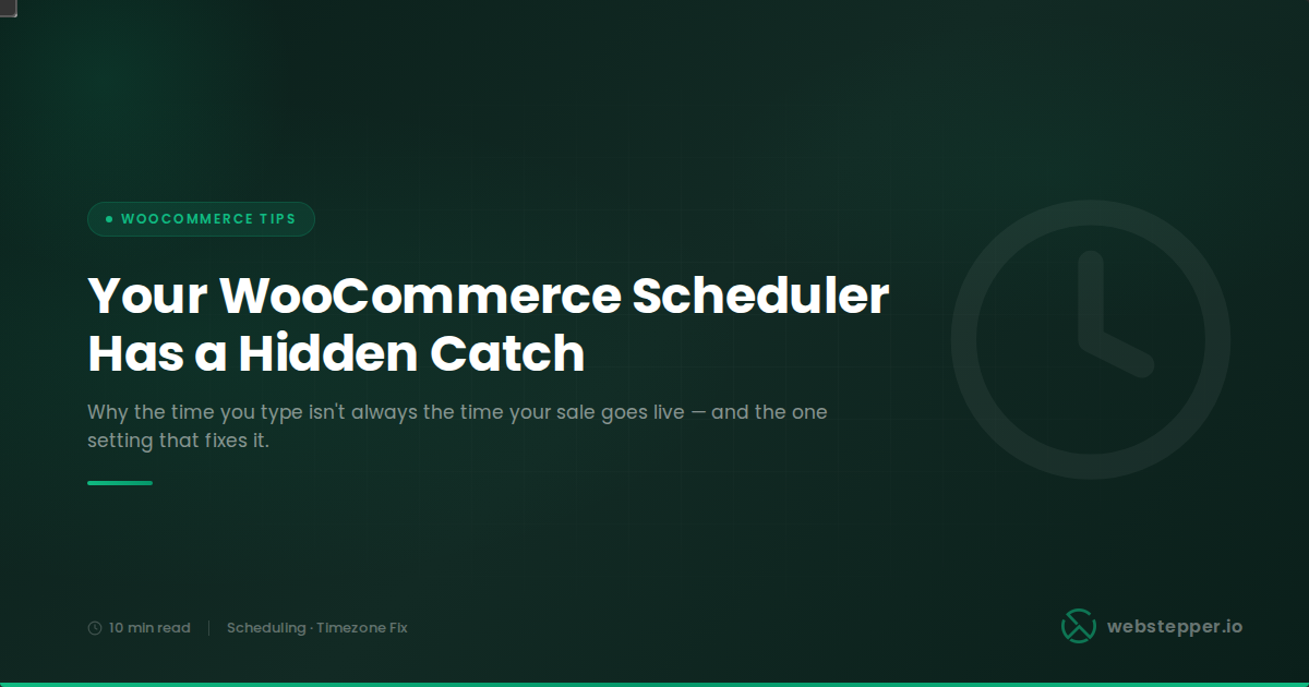 Why Your WooCommerce Sale Started at the Wrong Time (and How to Fix It)
