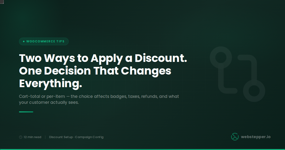 Cart-Level vs Per-Item Discounts in WooCommerce: Which Should You Use?