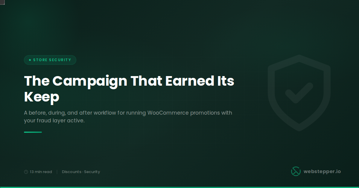 Running WooCommerce Promotions Without Fraud Blind Spots