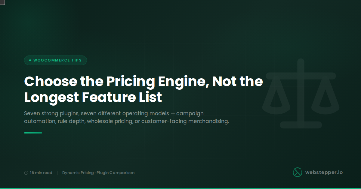7 Best WooCommerce Dynamic Pricing Plugins in 2026: Compared by Real Use Case