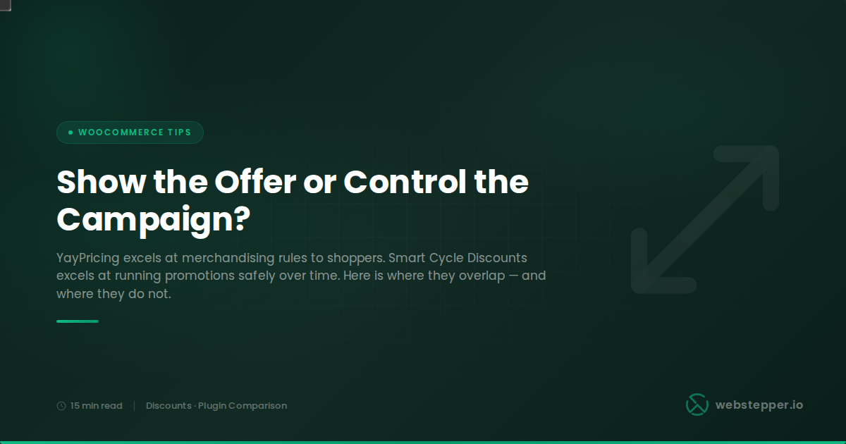 YayPricing vs Smart Cycle Discounts: Which WooCommerce Promotion Plugin Fits Your Store?