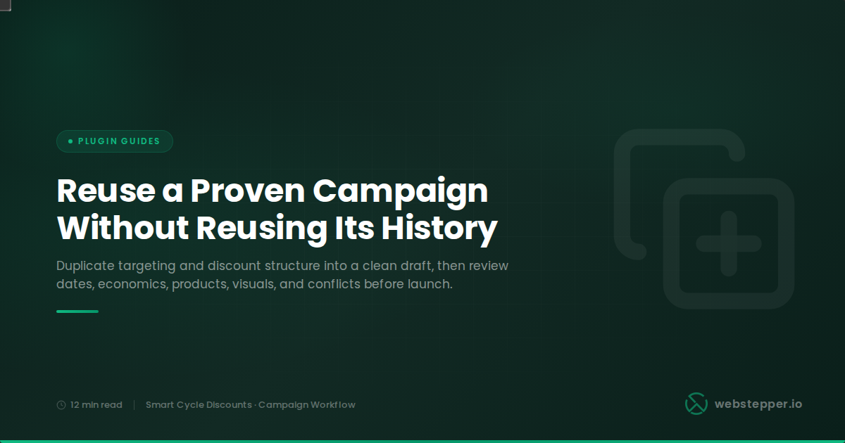 How to Duplicate a WooCommerce Discount Campaign Without Rebuilding It