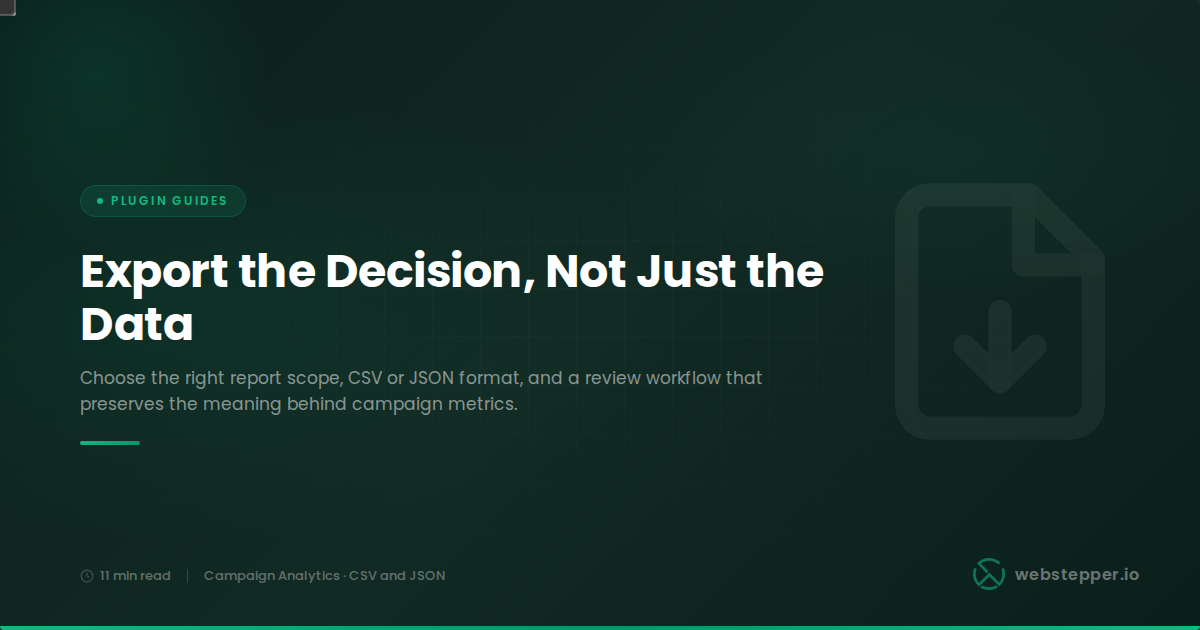 How to Export WooCommerce Discount Campaign Analytics to CSV or JSON