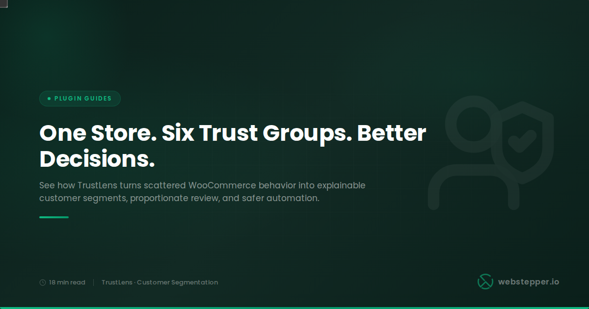 WooCommerce Customer Segmentation: How TrustLens Turns Store Behavior Into Actionable Risk Groups