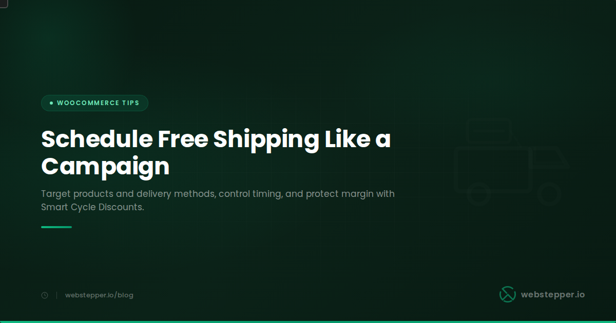 WooCommerce Free Shipping Discount Plugin: Smart Cycle Discounts Guide